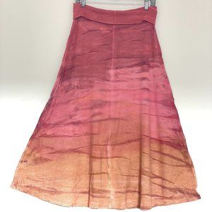 Hard Tail Forever Ombre Tie Dye Midi Skirt